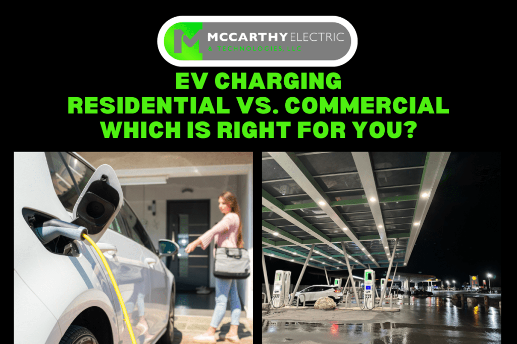 residential vs commercial EV charging