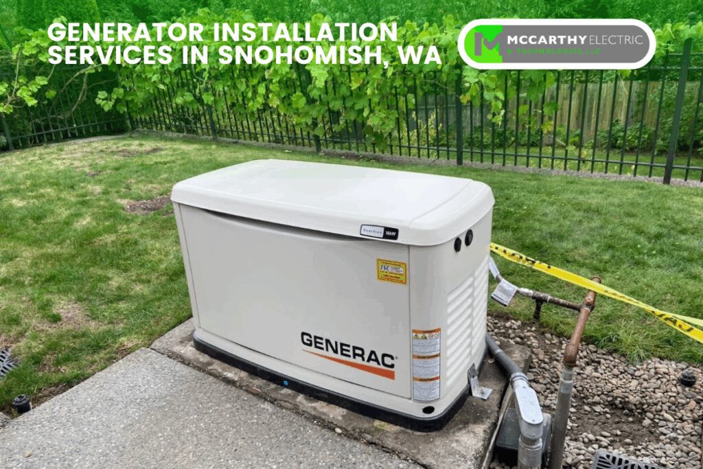 Generator Installation Services in Snohomish, WA
